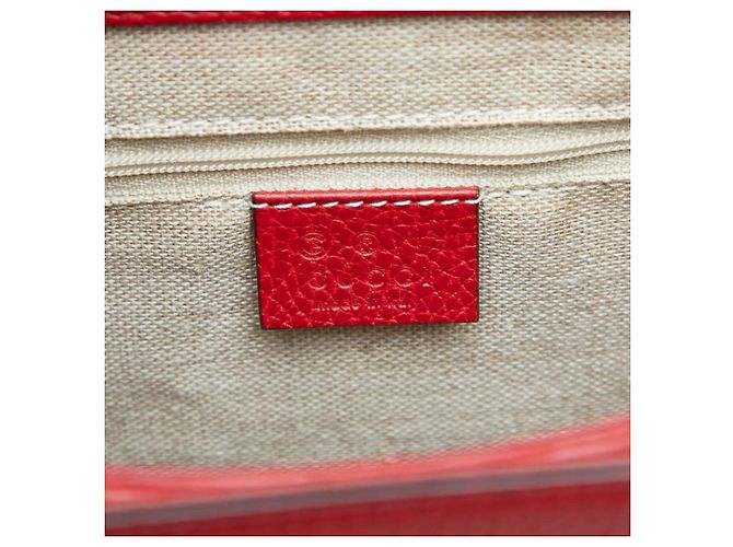 Borsa a mano Gucci Interlocking G Borsa a tracolla con catena Rosso - vista 11