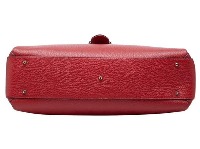 Borsa a mano Gucci Interlocking G Borsa a tracolla con catena Rosso - vista 3