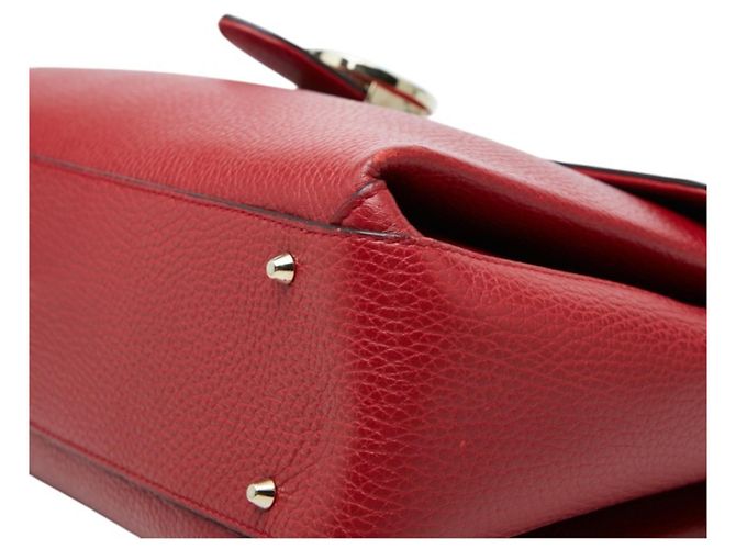 Borsa a mano Gucci Interlocking G Borsa a tracolla con catena Rosso - vista 4