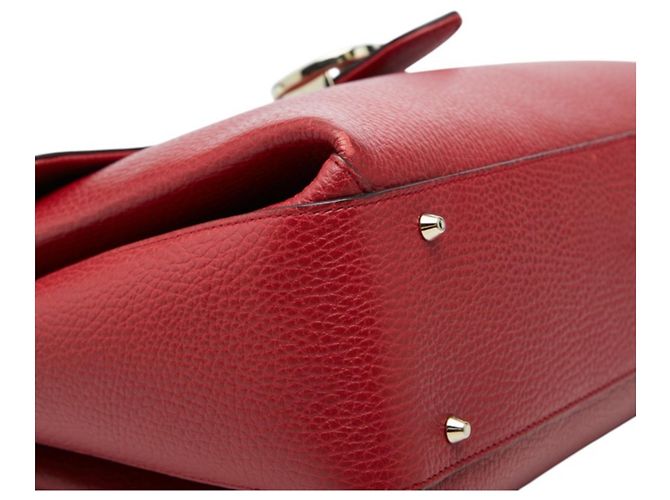 Borsa a mano Gucci Interlocking G Borsa a tracolla con catena Rosso - vista 5