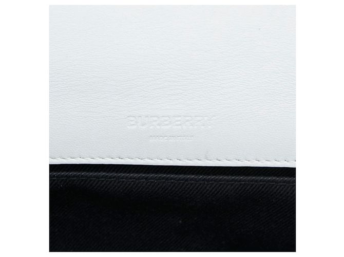 Borsa a tracolla Burberry TB Logo Small Laura Chain Nero Bianco - vista 7