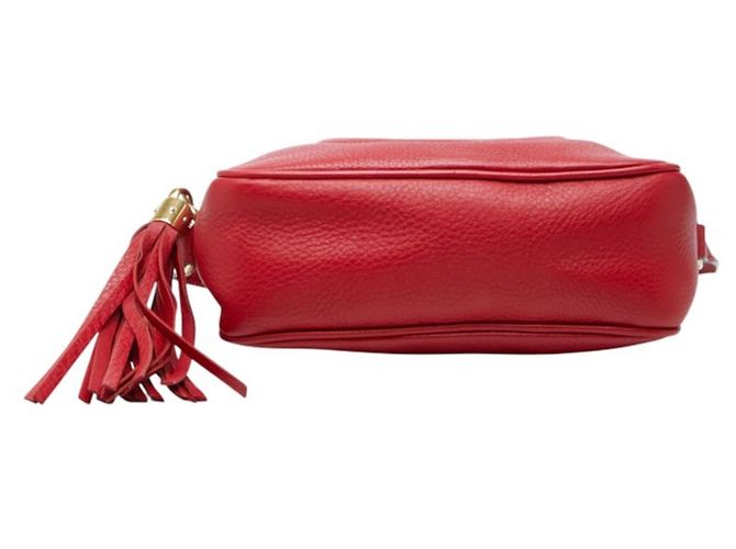 Bolso bandolera Gucci Interlocking G Soho Roja - vista 3