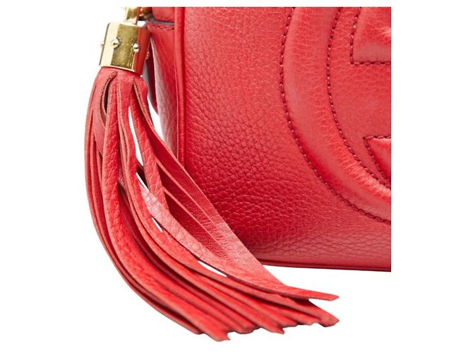 Bolso bandolera Gucci Interlocking G Soho Roja - vista 8