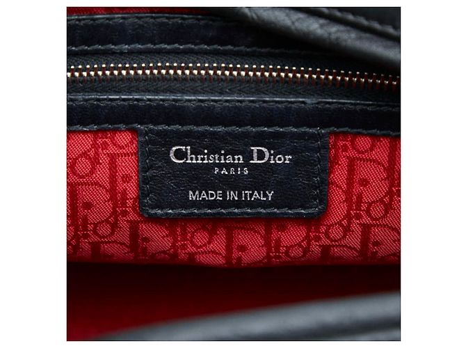Sac à main Christian Dior Cannage Lady Large Noir - vue 10