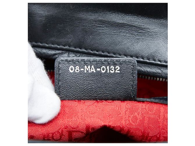 Sac à main Christian Dior Cannage Lady Large Noir - vue 11