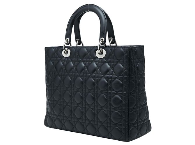 Sac à main Christian Dior Cannage Lady Large Noir - vue 2