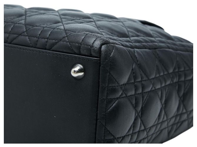 Sac à main Christian Dior Cannage Lady Large Noir - vue 4
