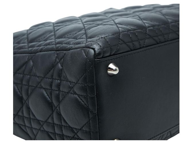 Sac à main Christian Dior Cannage Lady Large Noir - vue 5