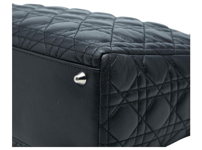 Sac à main Christian Dior Cannage Lady Large Noir - vue 6