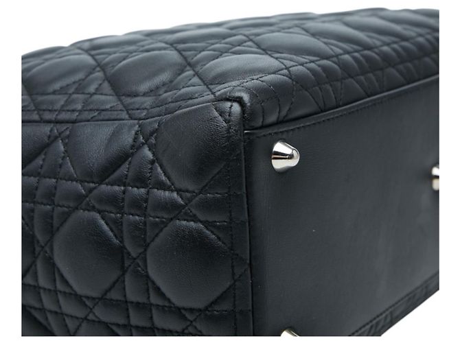 Sac à main Christian Dior Cannage Lady Large Noir - vue 7