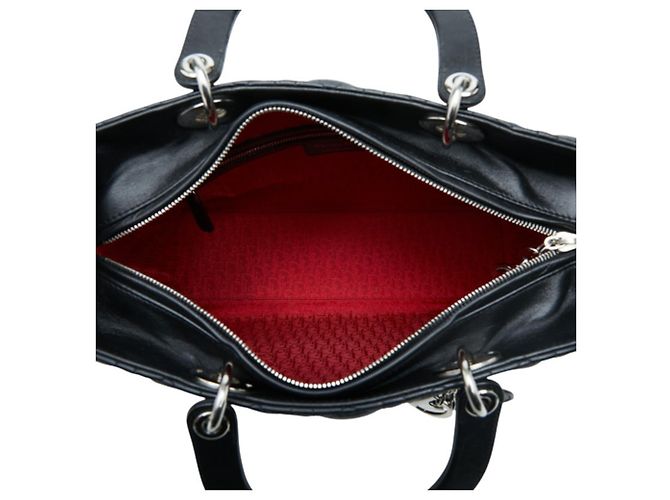 Sac à main Christian Dior Cannage Lady Large Noir - vue 9