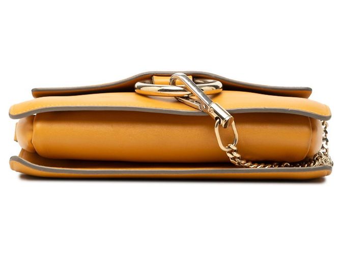 Borsa a tracolla Chloé Faye Giallo - vista 3