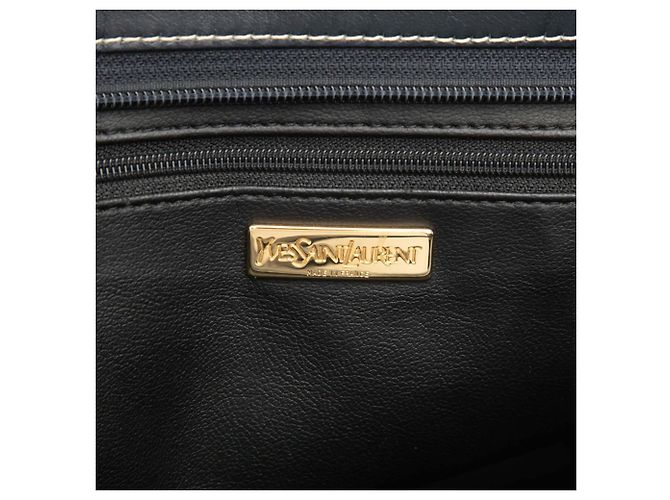 Autre Marque Saint Laurent Borsa Tote/Spalla 2-Way in pelle blu navy - vista 5