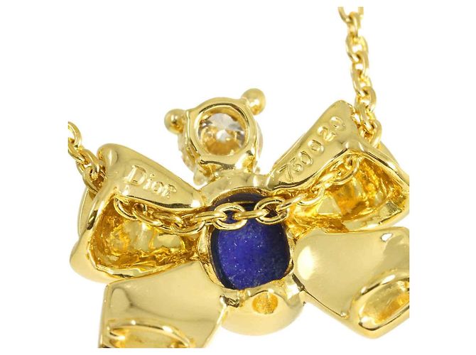 Collana Christian Dior in Lapislazzuli e Diamanti - vista 4