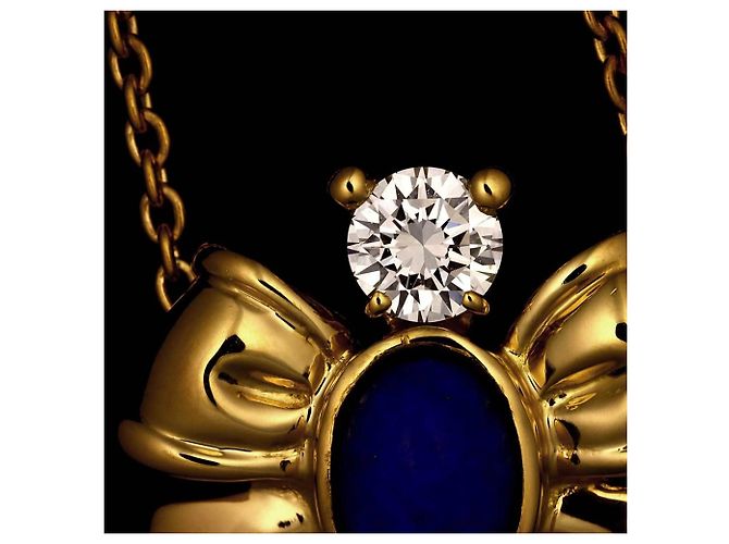 Collana Christian Dior in Lapislazzuli e Diamanti - vista 6