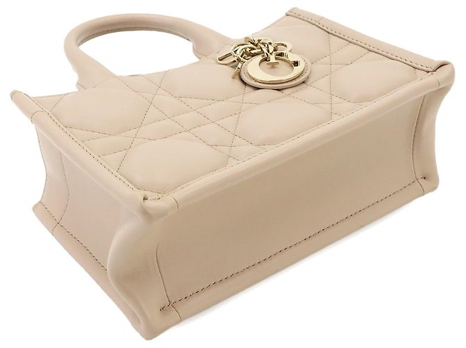 Christian Dior Macro Cannage Book Tote Mini Beige - vista 4