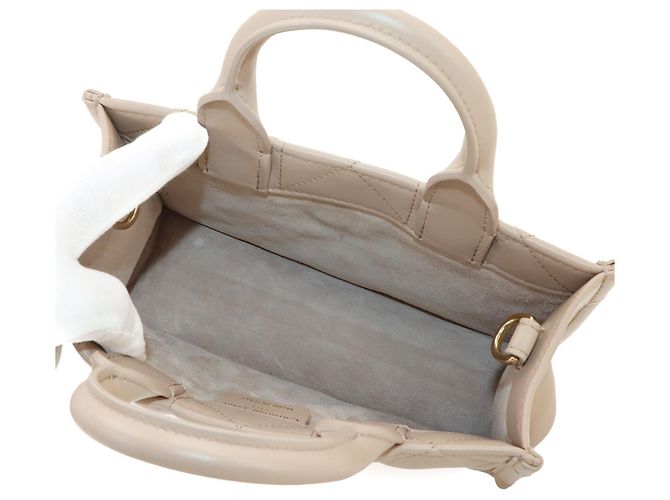 Christian Dior Macro Cannage Book Tote Mini Beige - vista 6
