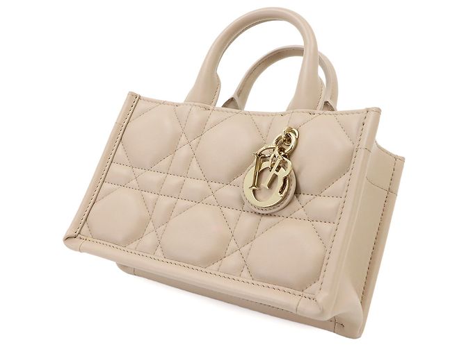 Christian Dior Macro Cannage Book Tote Mini Beige - vista 8