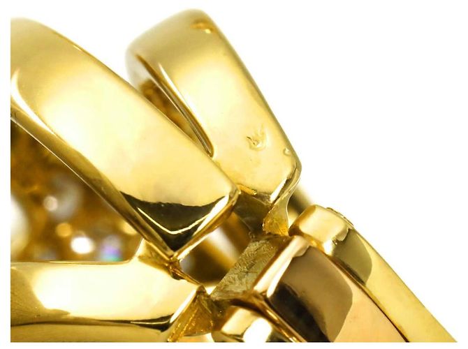 Orecchini Chanel Comet in diamanti e oro giallo 18K - vista 5