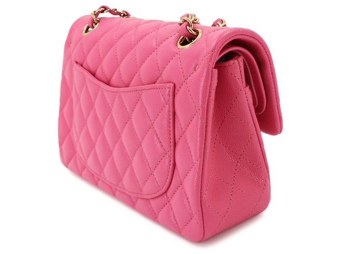 Borsa a tracolla Chanel Matelasse 23 con catena in rosa - vista 4