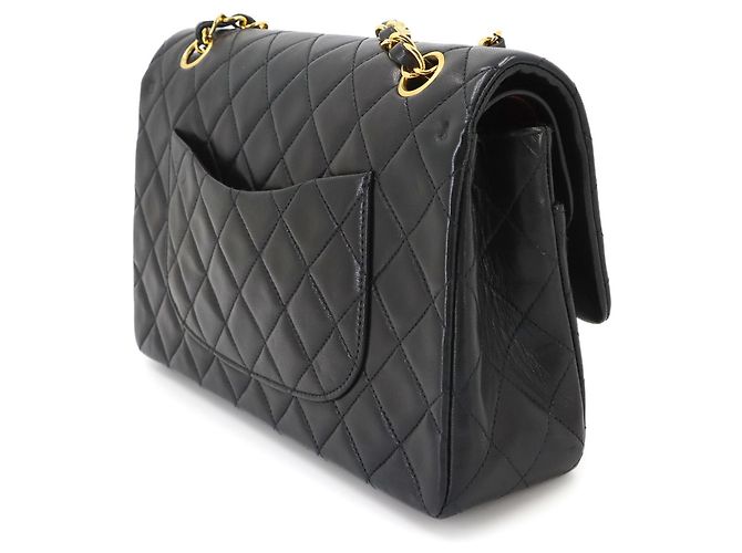 Borsa a tracolla con catena Chanel Matelasse 25 Nero - vista 3