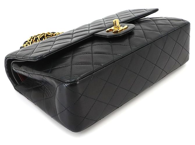 Borsa a tracolla con catena Chanel Matelasse 25 Nero - vista 4