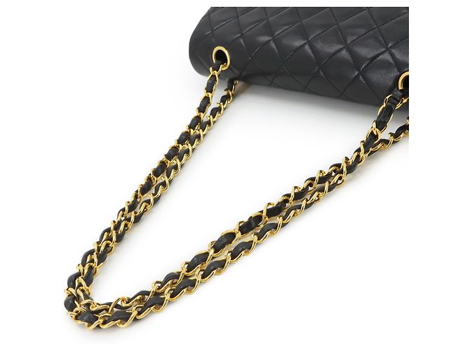 Borsa a tracolla con catena Chanel Matelasse 25 Nero - vista 5