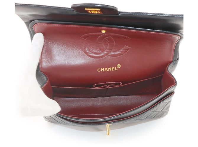 Borsa a tracolla con catena Chanel Matelasse 25 Nero - vista 7