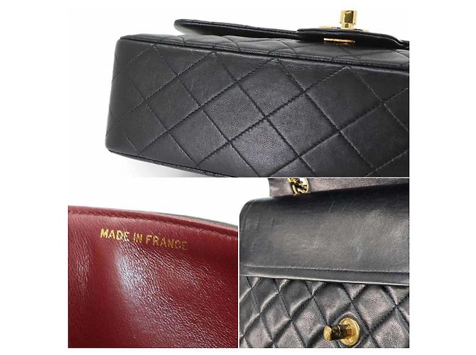Borsa a tracolla con catena Chanel Matelasse 25 Nero - vista 8