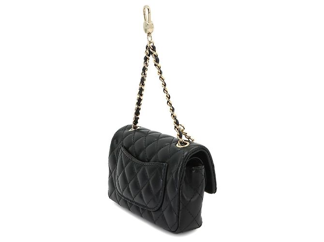 Bolsa de mão clássica mini Matelassé Chanel Preto - vista 4