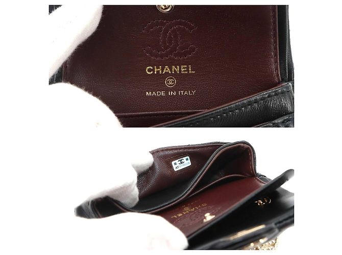 Bolsa de mão clássica mini Matelassé Chanel Preto - vista 9
