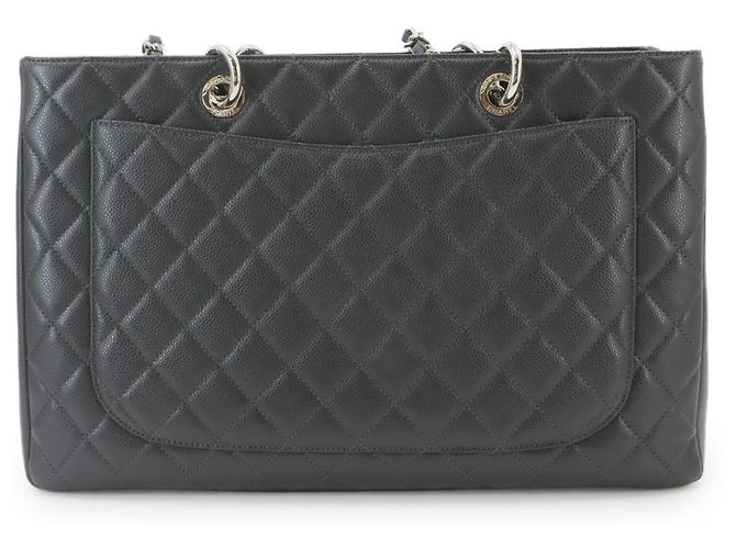 Tote Bag Chanel Matelasse Grand Chain in Gray Marrone - vista 3