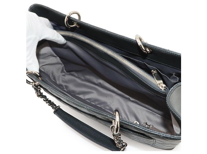 Tote Bag Chanel Matelasse Grand Chain in Gray Marrone - vista 7