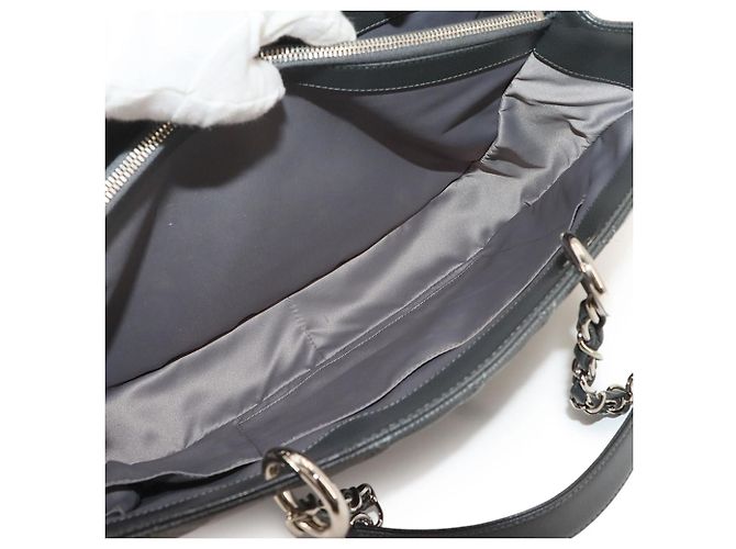 Tote Bag Chanel Matelasse Grand Chain in Gray Marrone - vista 8