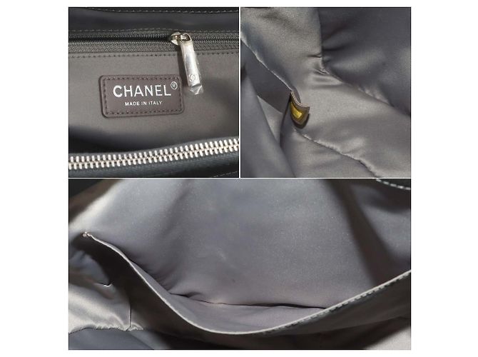 Tote Bag Chanel Matelasse Grand Chain in Gray Marrone - vista 9