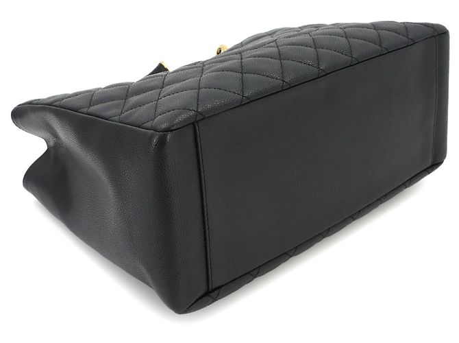 Borsa a mano Chanel Matelasse Grand Chain Tote Nero - vista 5