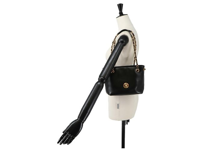 Borsa a tracolla Versace Medusa Small Chain Nero - vista 9