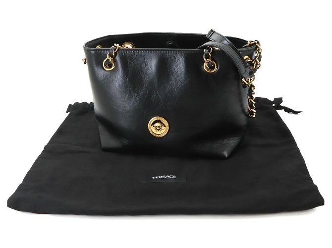 Borsa a spalla Versace Medusa Small Chain Nero - vista 2