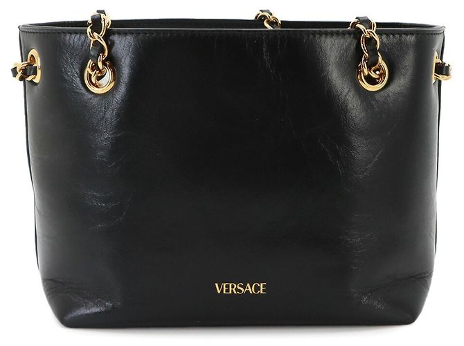 Borsa a spalla Versace Medusa Small Chain Nero - vista 3