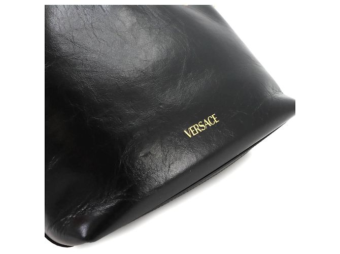 Borsa a spalla Versace Medusa Small Chain Nero - vista 9