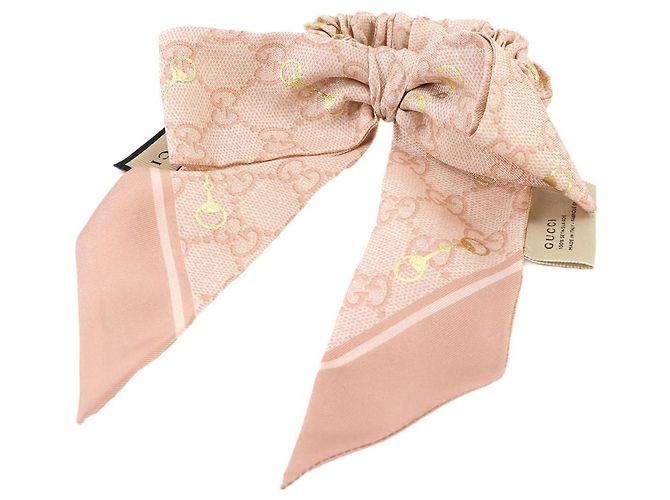 Gucci GG Seiden-Haargummiset Pink - Ansicht 4