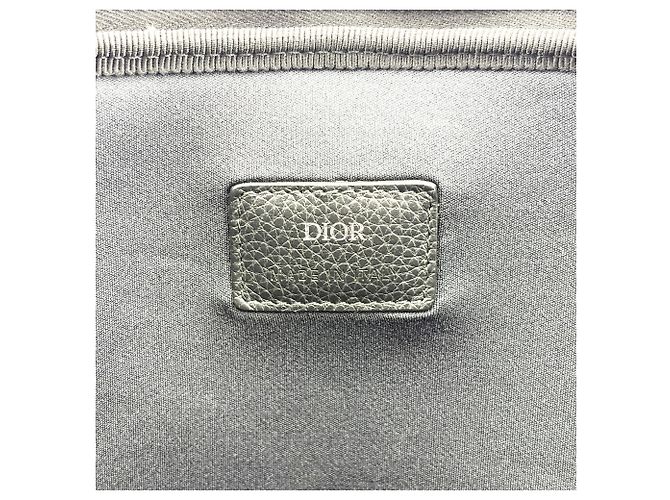 Christian Dior Canvas Oblique A4 con Zip Beige - vista 6