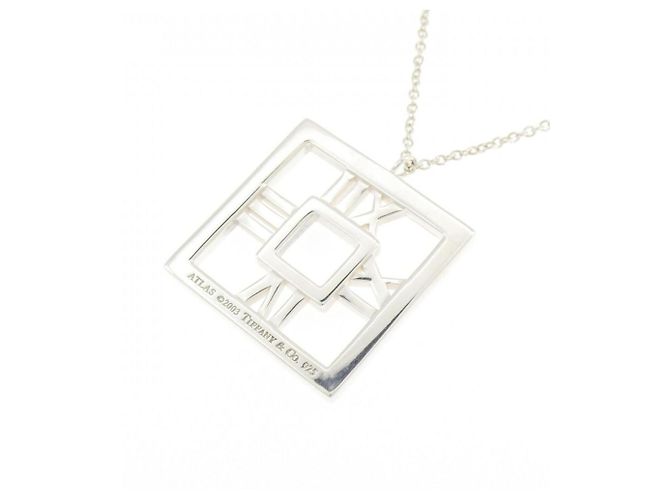 Autre Marque Tiffany & Co. Atlas Square Halskette - Ansicht 4