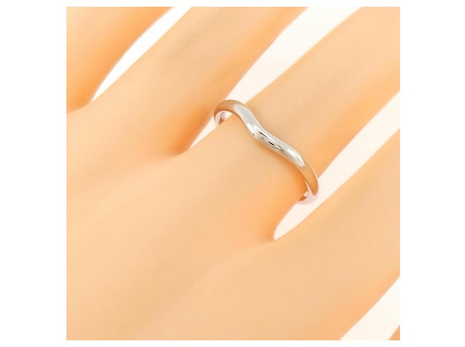 Autre Marque Tiffany Gebogener Ring aus Platin - Ansicht 5