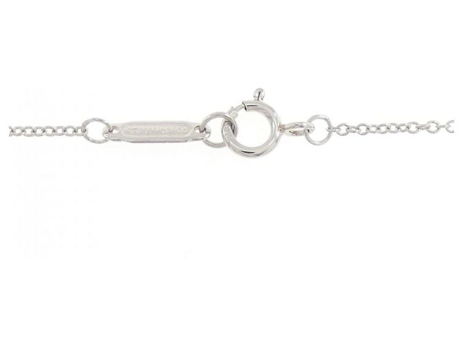 Autre Marque Collier Solitaire Tiffany en Platine - vue 5