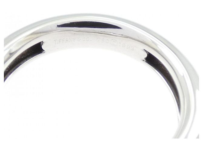 Autre Marque Anello fede Tiffany in oro bianco 18K - vista 4