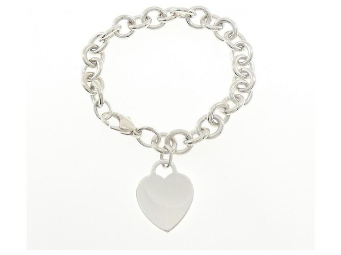 Autre Marque Bracciale charm con etichetta a cuore Tiffany - vista 3