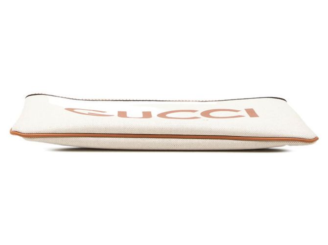 Borsa a pochette Gucci GG Supreme Logo Print Marrone Crudo - vista 3