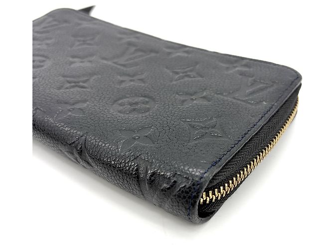 Louis Vuitton Zippy Organizer Ombre Leather Nero - vista 5