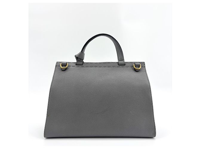 Gucci GG Marmont Top Handle Leather Medium Marrone - vista 2